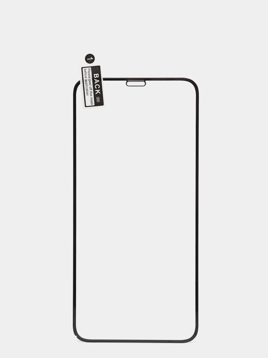 Черный защитное стекло для iPhone (Айфон) 7, 8 Plus, X, XS, XR