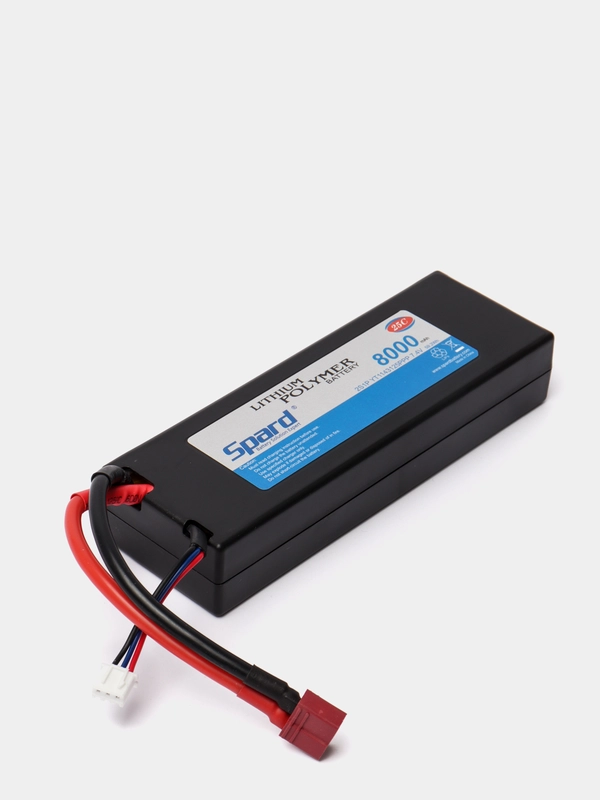 Аккумулятор Li-Po 7.4V 8000mAh, 25C, T-plug для Remo Hobby и Himoto 1/10, 1/8 YT1143125PPP