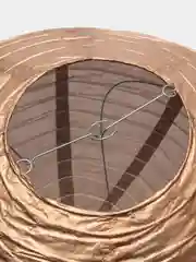 Бронзовый шар-фонарик бумажный для декора