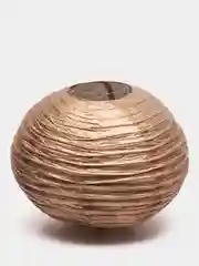 Бронзовый шар-фонарик бумажный для декора