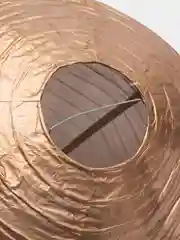 Бронзовый шар-фонарик бумажный для декора