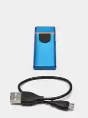 Синий usb зажигалка