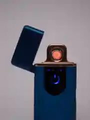Синий usb зажигалка
