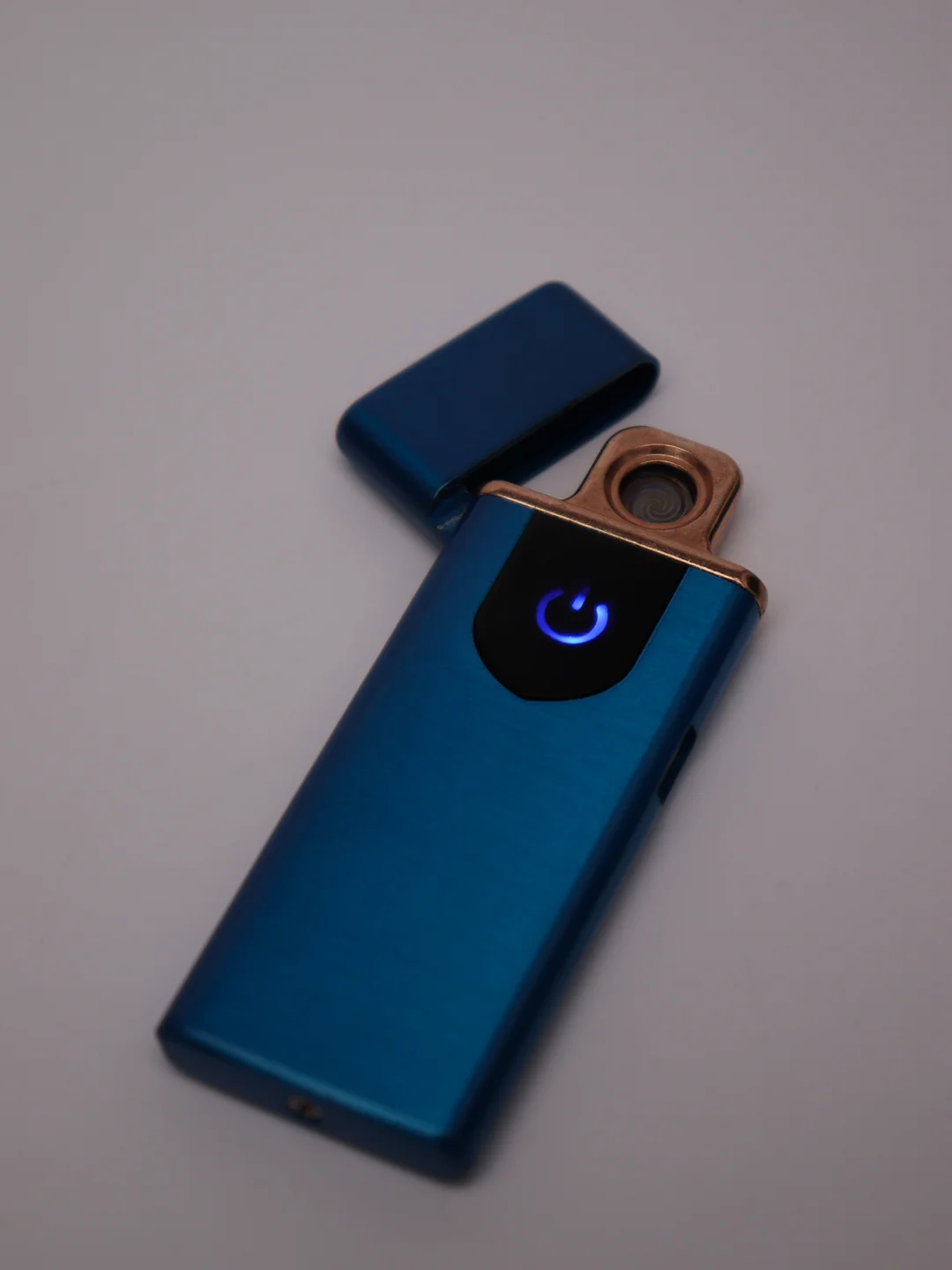 Синий usb зажигалка