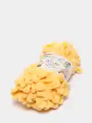 Желтый пряжа Alize Puffy, микрополиэстер, 100 г, 9.5 м