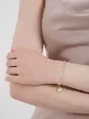 Белый браслет на руку, женский, браслет цепочка, золотой, с жемчугом