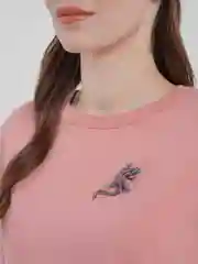 Фуксия брошь Ящерица