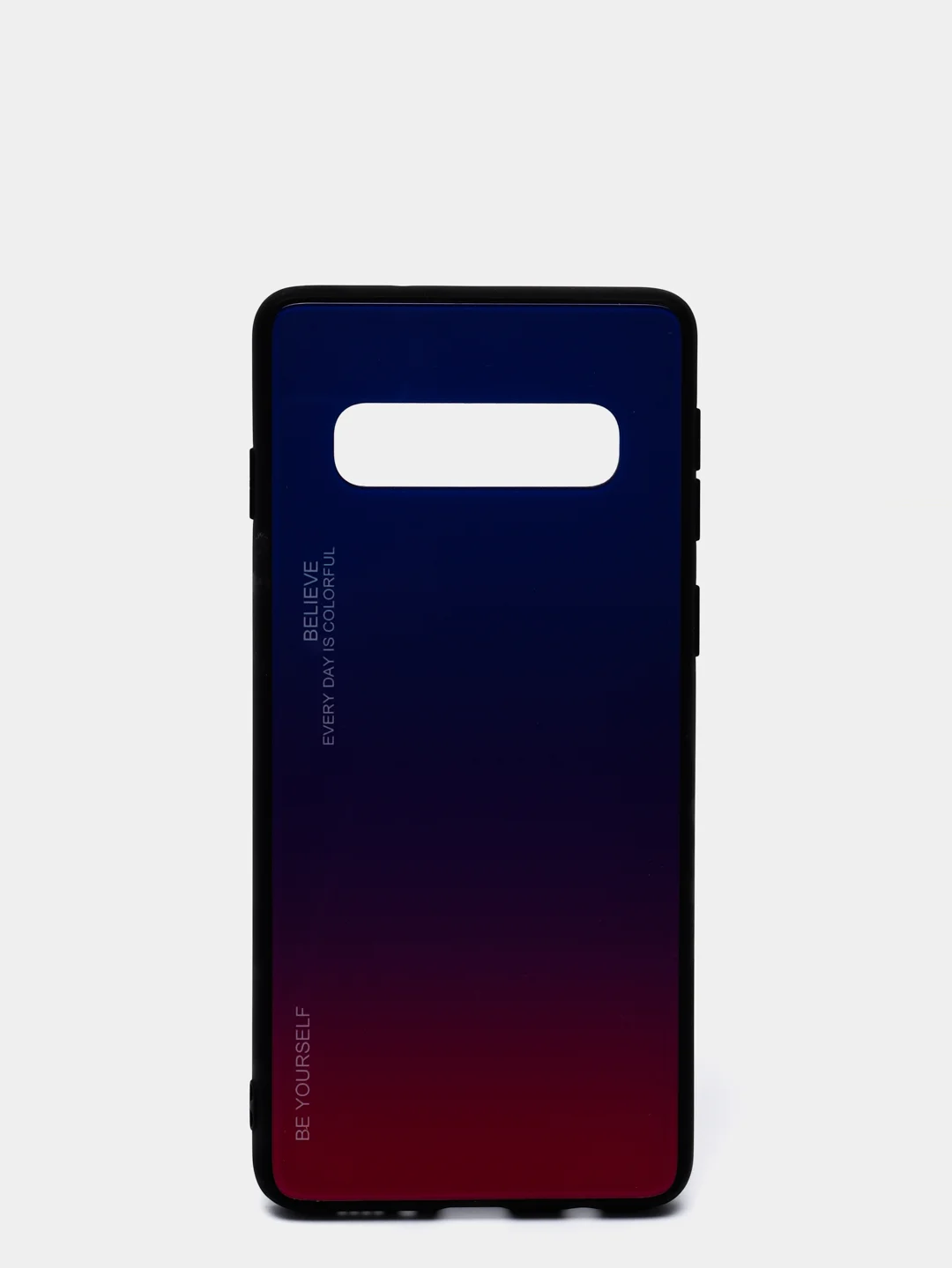 Темно-синий градиентный чехол из закаленного стекла для Samsung S10/S20/A51/A71/S9/A01/A50/A20/A70