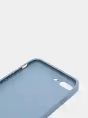 Небесно-голубой чехол силиконовый со стеклянной панелью для iPhone 7 Plus / iPhone 8 Plus