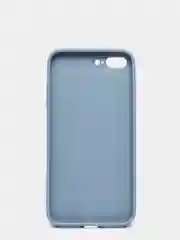 Небесно-голубой чехол силиконовый со стеклянной панелью для iPhone 7 Plus / iPhone 8 Plus