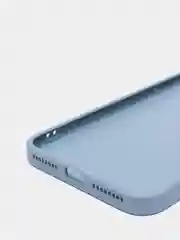 Небесно-голубой чехол силиконовый со стеклянной панелью для iPhone 7 Plus / iPhone 8 Plus