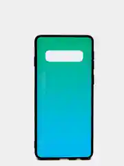 Бирюзовый градиентный чехол из закаленного стекла для Samsung S10/S20/A51/A71/S9/A01/A50/A20/A70