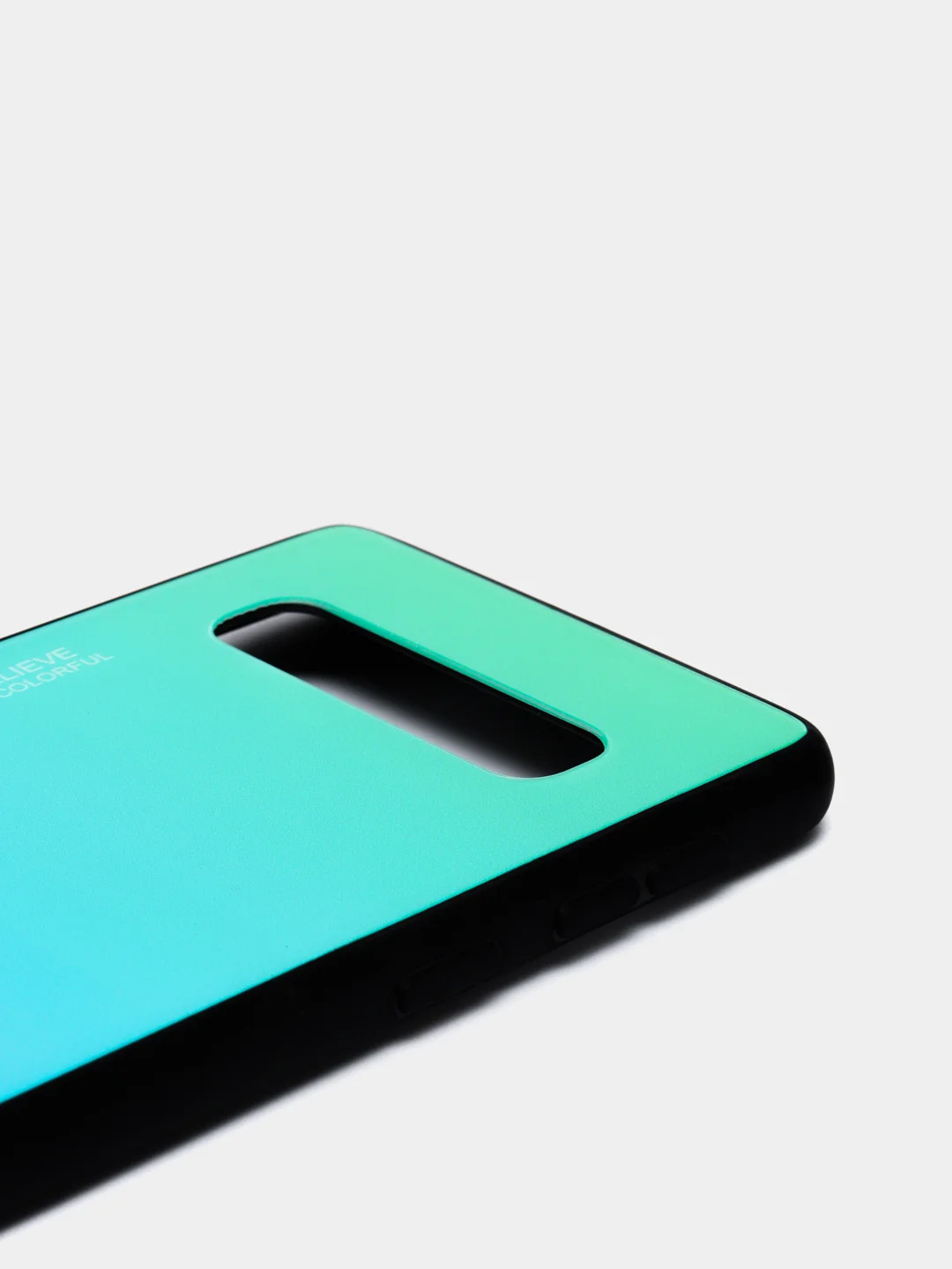 Бирюзовый градиентный чехол из закаленного стекла для Samsung S10/S20/A51/A71/S9/A01/A50/A20/A70