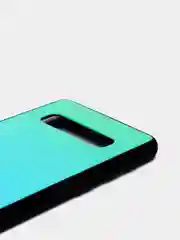 Бирюзовый градиентный чехол из закаленного стекла для Samsung S10/S20/A51/A71/S9/A01/A50/A20/A70