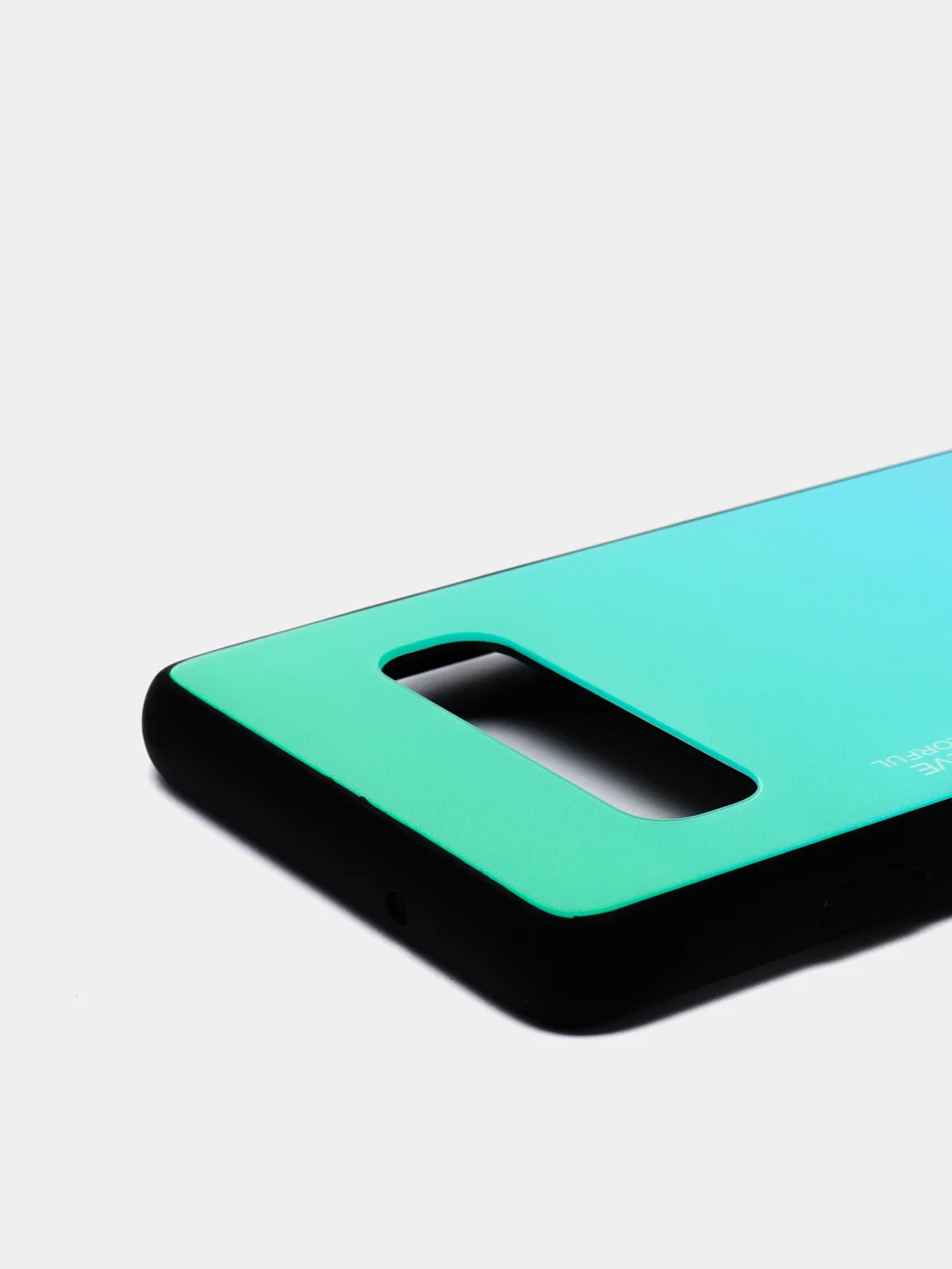 Бирюзовый градиентный чехол из закаленного стекла для Samsung S10/S20/A51/A71/S9/A01/A50/A20/A70