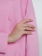 Серебряный кольцо-цепочка
