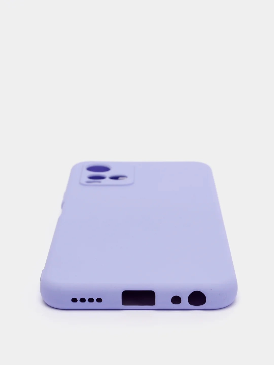 Коралловый меланж чехол с защитой камеры и бархатом внутри Vivo Y21
