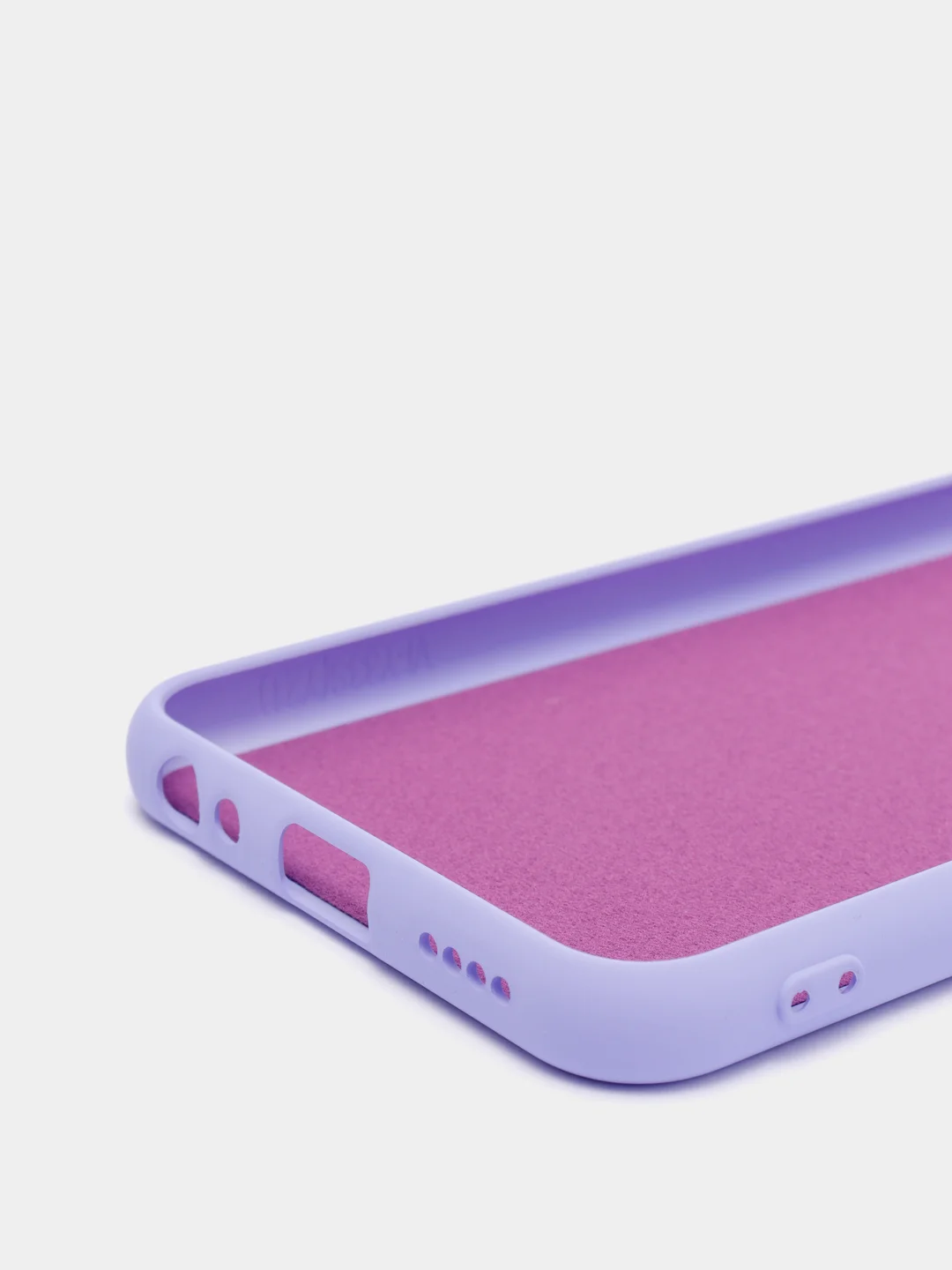 Коралловый меланж чехол с защитой камеры и бархатом внутри Vivo Y21
