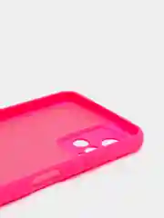Фуксия чехол с защитой камеры и бархатом внутри Vivo Y21
