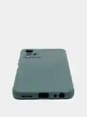Тёмно-зелёный чехол с защитой камеры и бархатом внутри Vivo Y21