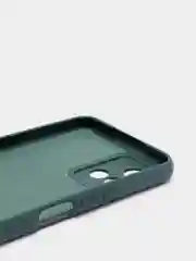 Тёмно-зелёный чехол с защитой камеры и бархатом внутри Vivo Y21