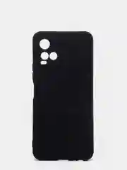 Черный чехол с защитой камеры и бархатом внутри Vivo Y21