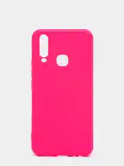Фуксия чехол с защитой камеры и бархатом внутри Vivo Y12