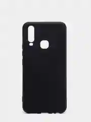 Черный чехол с защитой камеры и бархатом внутри Vivo Y12