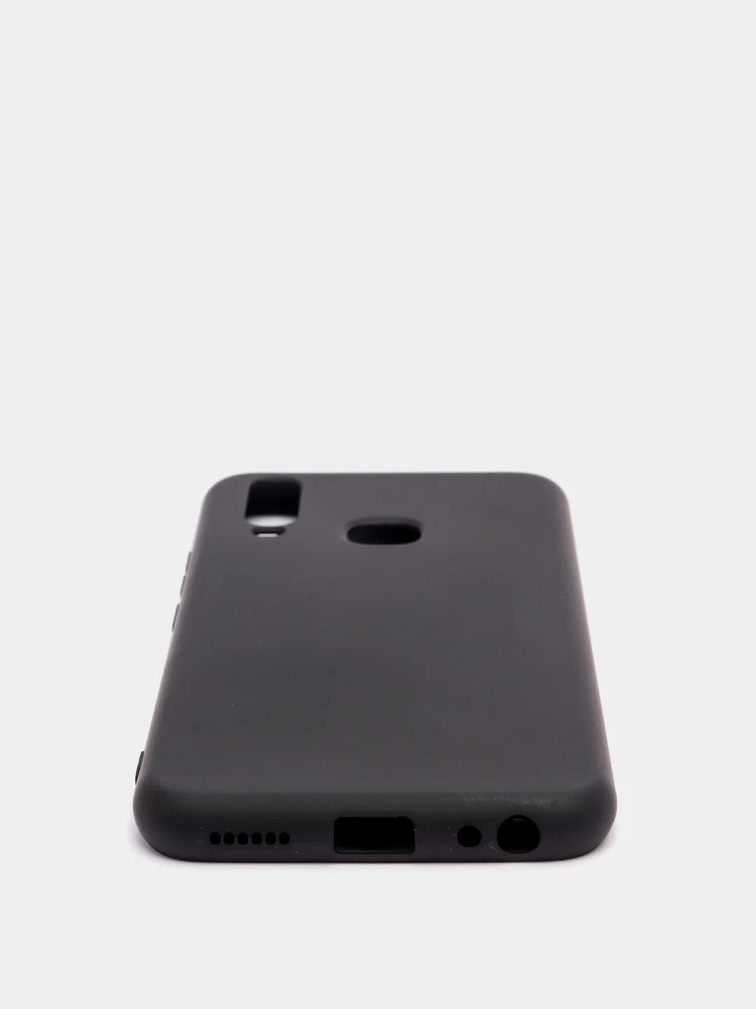 Черный чехол с защитой камеры и бархатом внутри Vivo Y12