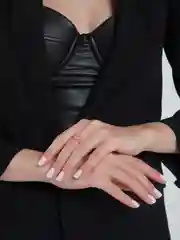 Коралловый кольцо женское, из эпоксидной смолы, безразмерное