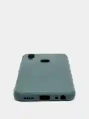 Тёмно-зелёный чехол с защитой камеры и бархатом внутри VIVO Y11