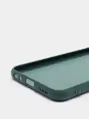 Тёмно-зелёный чехол с защитой камеры и бархатом внутри VIVO Y11