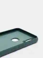 Тёмно-зелёный чехол с защитой камеры и бархатом внутри VIVO Y11