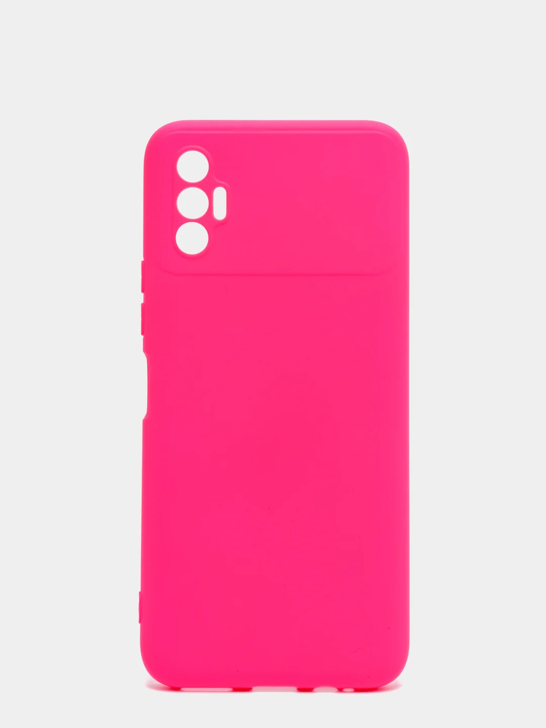 Фуксия чехол для TECNO SPARK 8P, с защитой камеры и бархатом внутри