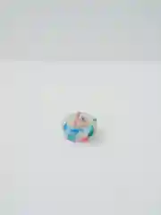 Лазурный кольцо женское, из эпоксидной смолы, безразмерное