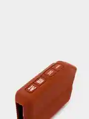 Коричневый чехол брелка сигнализации от Scher-Khan Mobicar 1/2/A/B, силиконовый