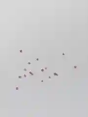 Белый бульонки металлические, для дизайна ногтей