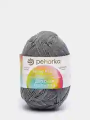Серый меланж пряжа Пехорка "Детская новинка", 100% акрил, 50 г, 200 м