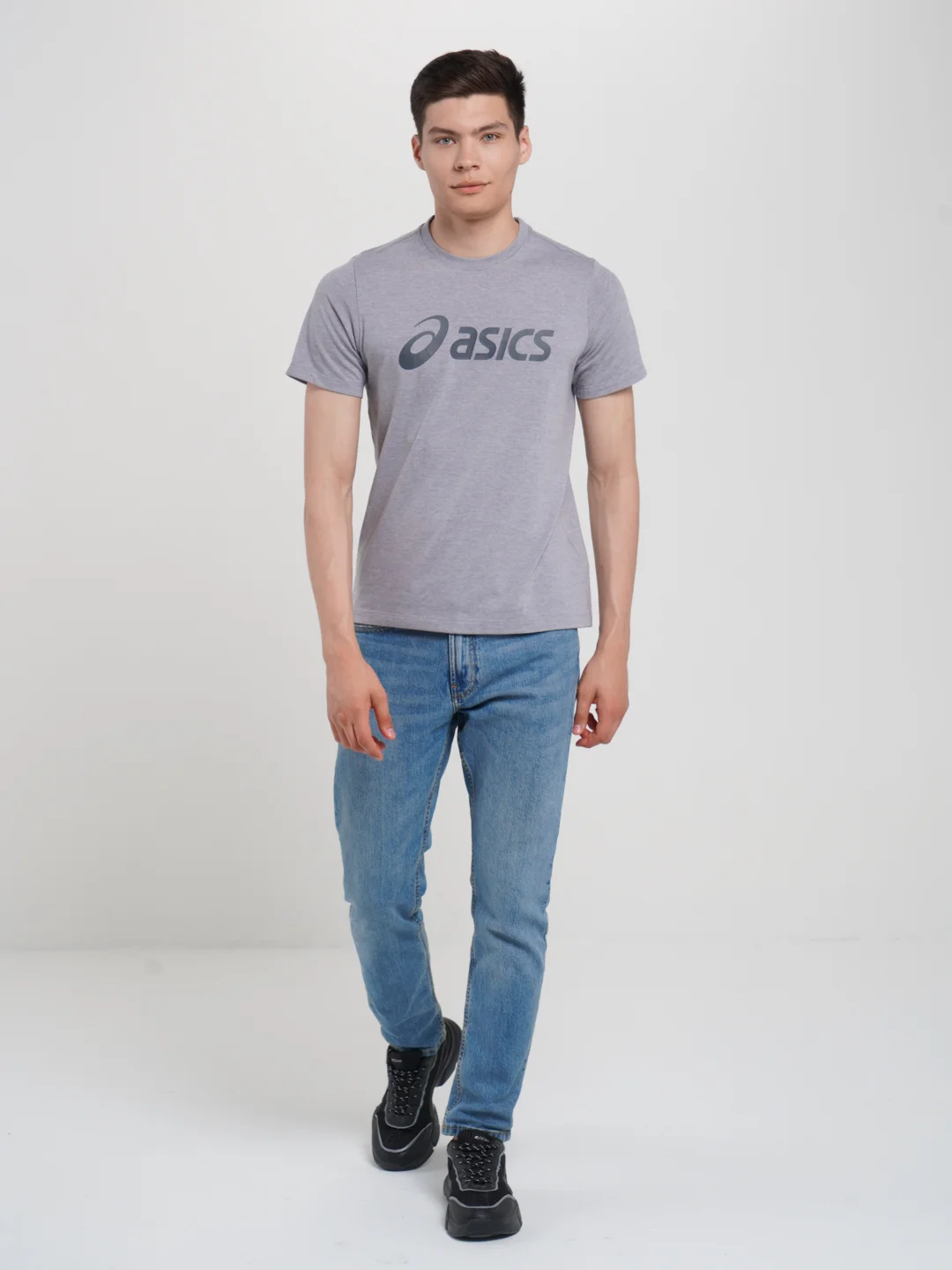 Футболка мужская спортивная Asics серая