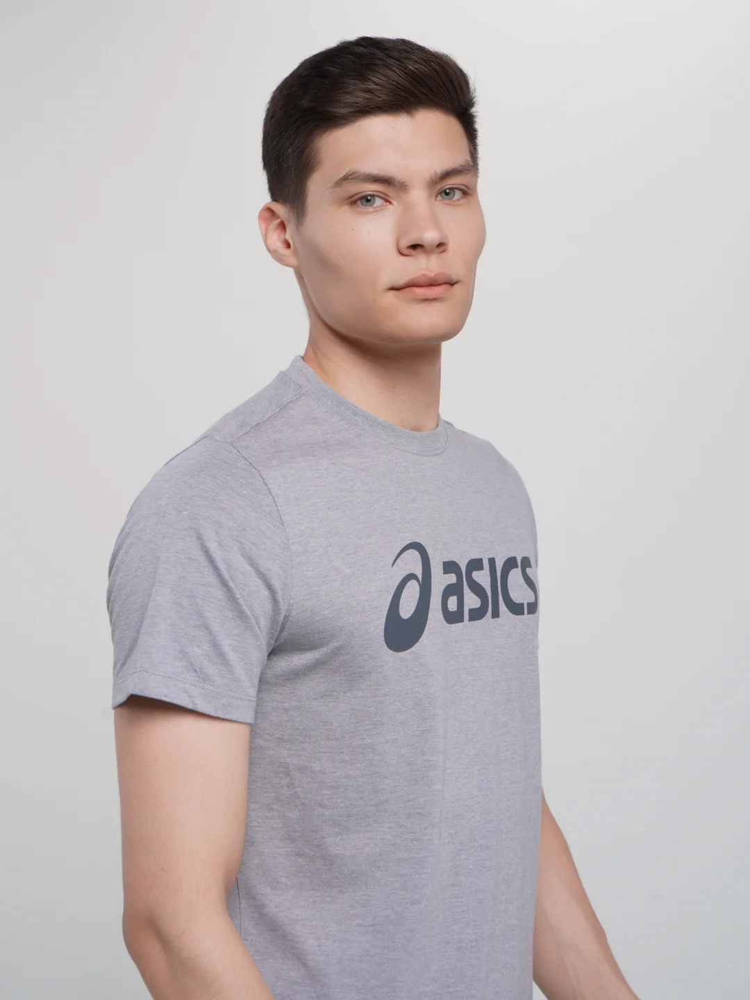 Футболка мужская спортивная Asics серая