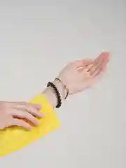 Черный браслеты на руку плетеные, набор