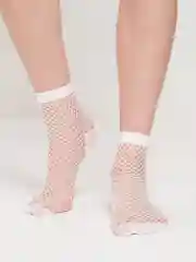 Белый носки женские, сетка