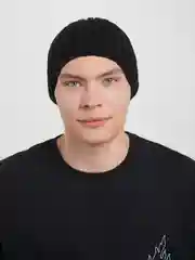 Черный шапка, шапка вязанная