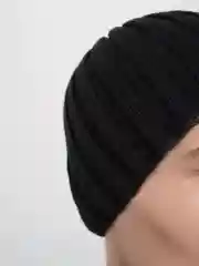 Черный шапка, шапка вязанная