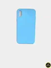 Голубой защитный силиконовый чехол Silicone Cover iPhone X, XS, XR, XS Max