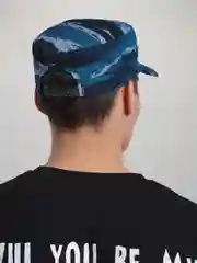 Синий камуфлированная кепка. Тактическая бейсболка