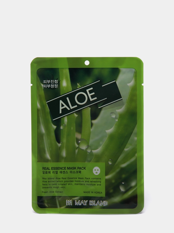 Тканевая маска для лица May Island Real Essence Aloe Mask Pack, 25 мл