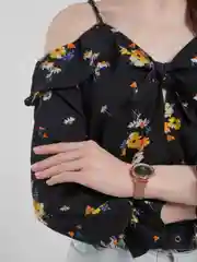 Желтый женские кварцевые часы