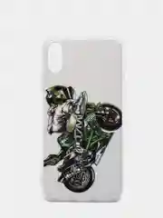 Мятный чехол Apple iPhone XR силиконовый с рисунком