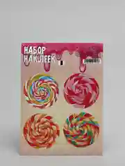 Тёмно-розовый наклейка для цветов и подарков "Сладкая жизнь"
